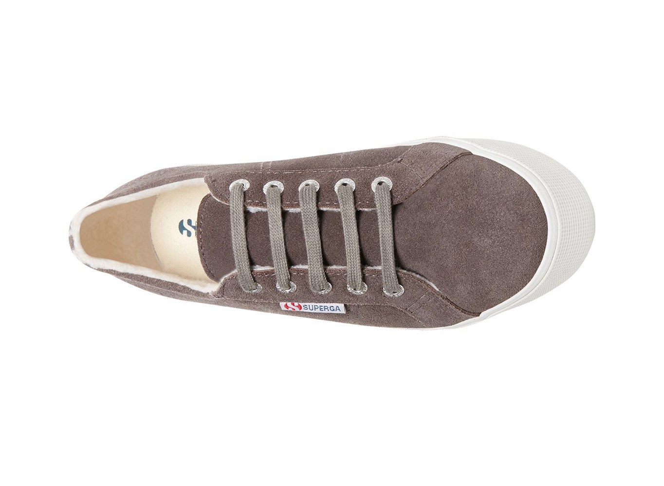 Superga Plataforma Mujer Gris Oscuro - 2790 Suehairyfurw - 123947QSR